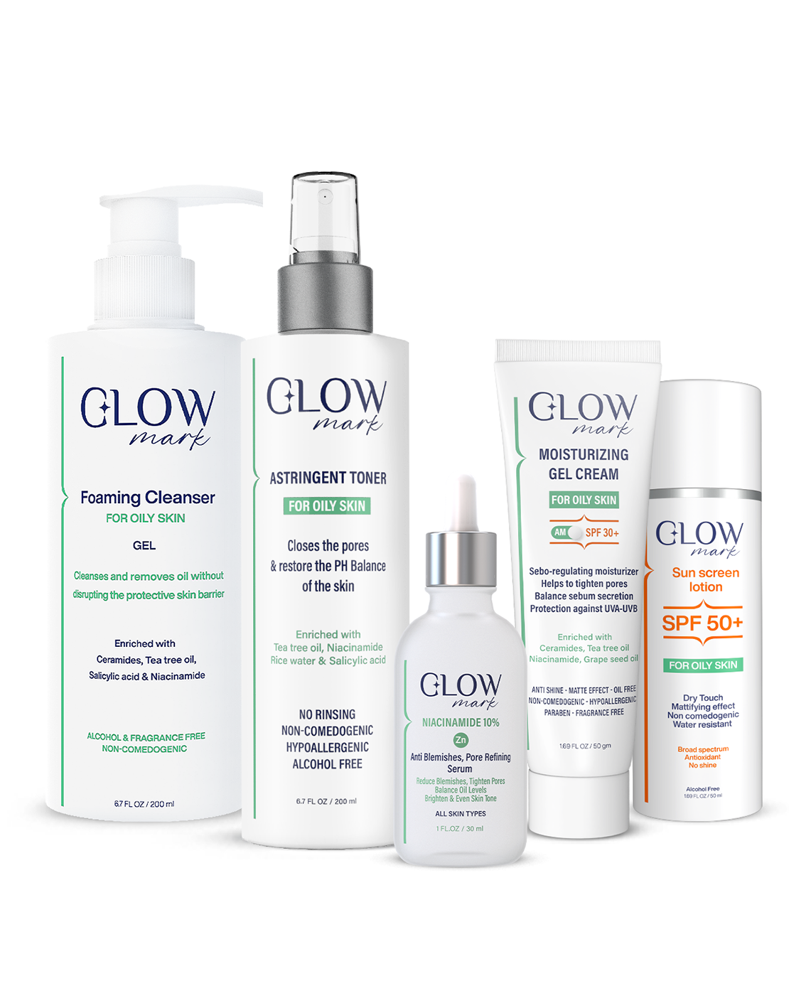 5 steps Glowmark Daily Routine for Oily skin