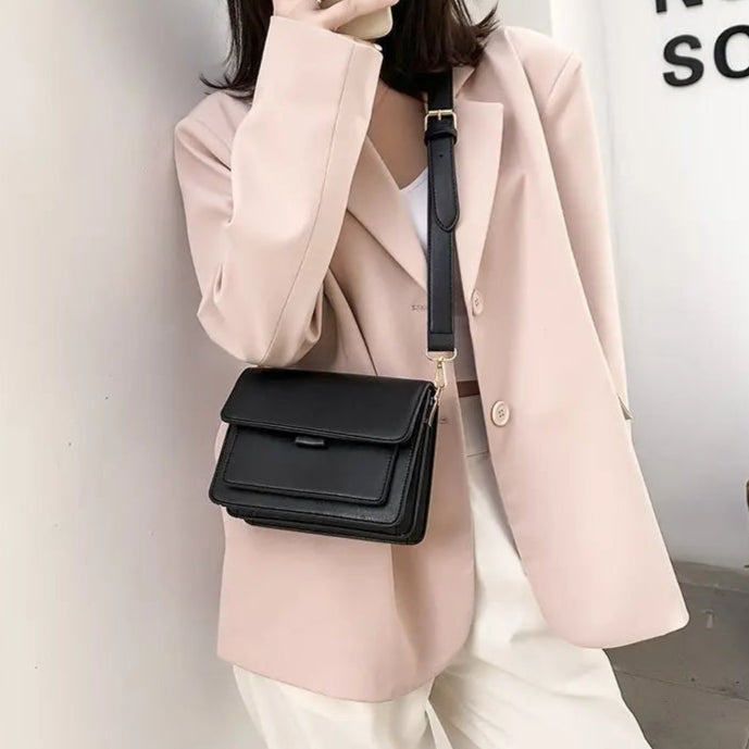 Women'S Luxury Designer Small Handbag Fashion High Quality PU Leather Femael Daily Soild Color Vintage Crossbody Messegner Bags