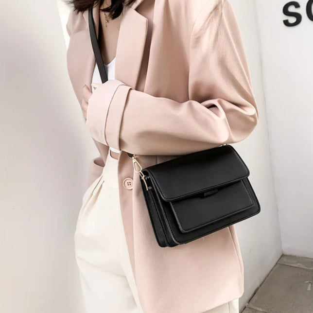 Women'S Luxury Designer Small Handbag Fashion High Quality PU Leather Femael Daily Soild Color Vintage Crossbody Messegner Bags