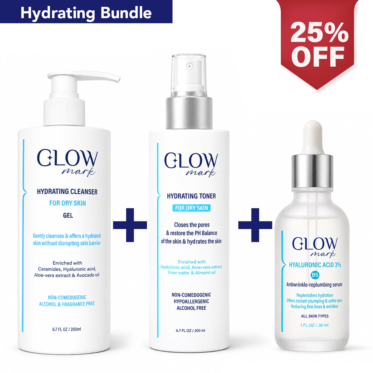 3 steps Glowmark Daily Routine for Dry skin